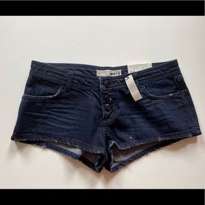 Topshop dark denim hotpant